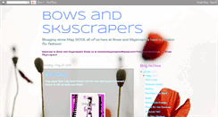Desktop Screenshot of bowsandskyscrapers.com